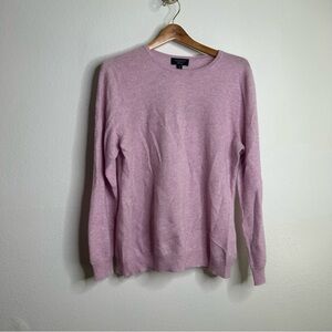NWT Charter Club 100% Cashmere Pink Pullover Sweater XL FLAWED